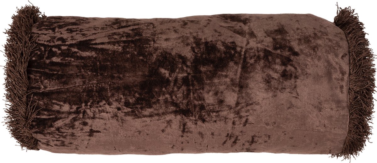 Mars & More Penelope Fringes Bolster bruin dia22x50cm