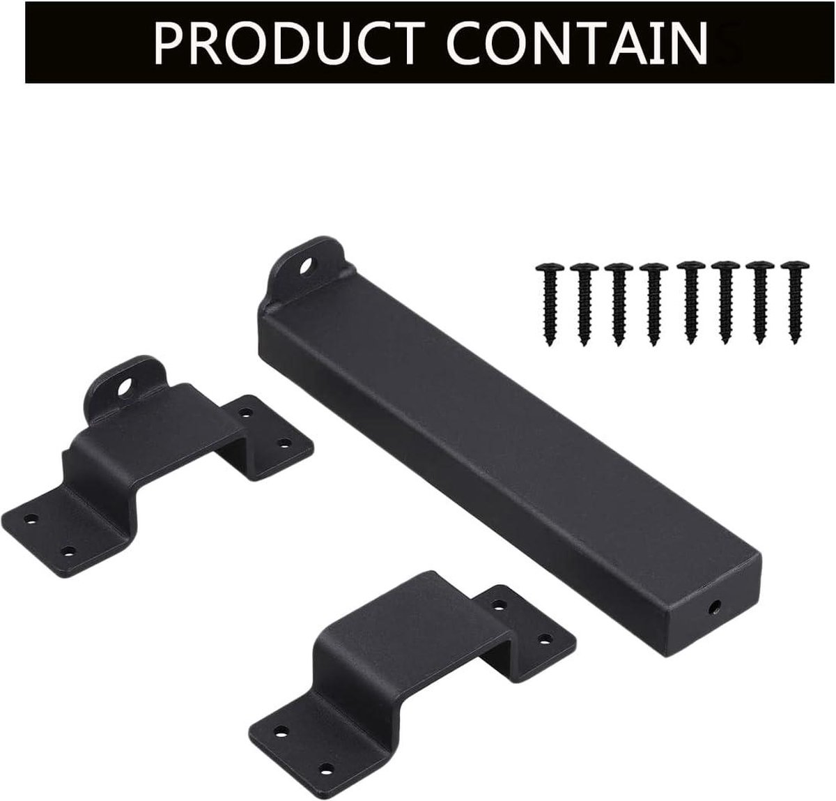 Kabalo zwarte haak en oog deur Latch extra lang 61 cm 24Window Gate Lock schuur hut stille houder tuin Kabalo zwarte haak en oog deur Latch extra lang 61 cm 24Window Gate Lock schuur hut stille houder tuin