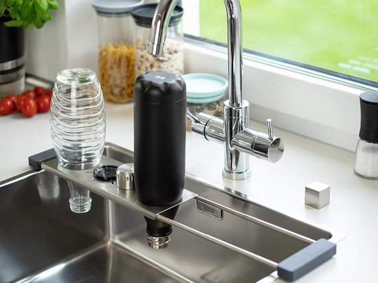Flessen Droogrek Multifunctioneel Ruimtebesparend Roestvrijstalen Afdruiprek Boven de Gootsteen voor Crystal Emil - Afdruiphouder Afdruiprek Organizer Flessen Droogrek van Crystal Emil — afbeelding 4