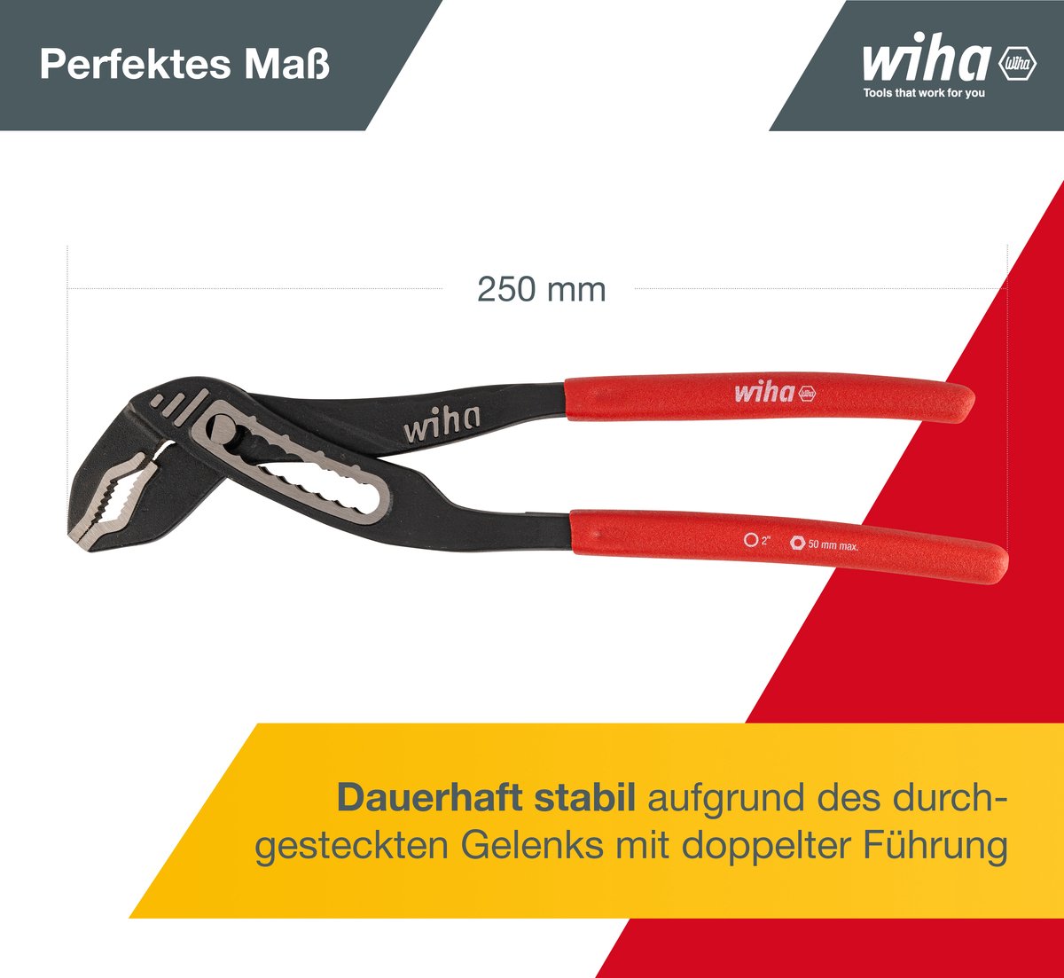 Wiha Waterpomptang Classic 26761 zweedse- / waterpomp-tang thumbnail 3