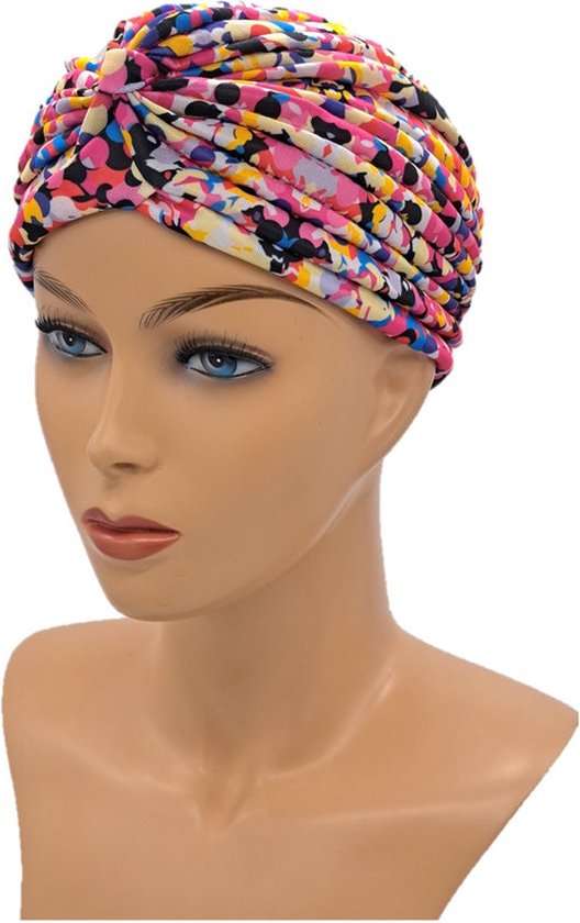 Johnson Headwear - Chemo Hat Women - Confettis / dépouillé - Chemo Hat - Chemo Cap - Chapeau - Casquette - Couvre-chef