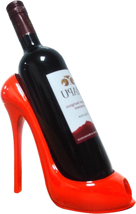 Hoge hak wijnhouder - Elegante wijnopberger - 1 stuk - Rosé goud