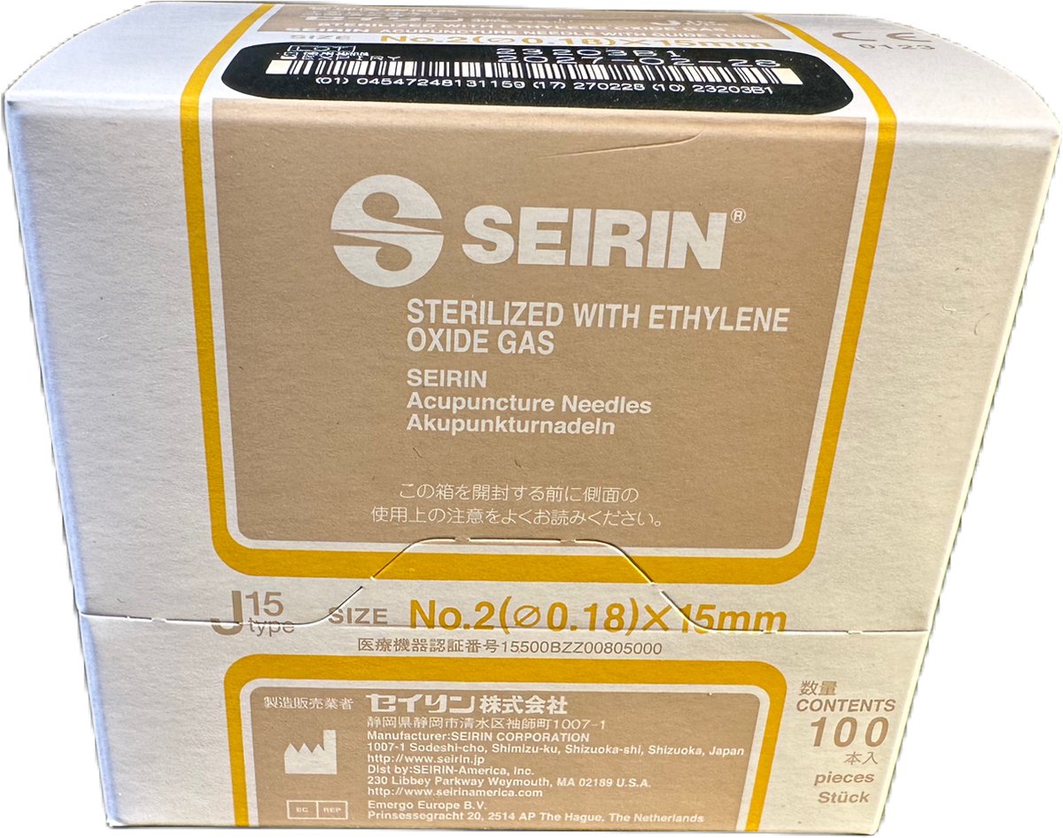 Seirin J-Type no.2 Dry Needling 0,18 x 15 mm