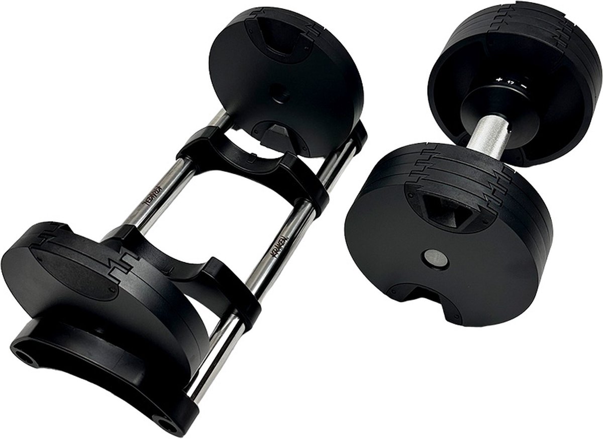 KRAKEN Verstelbare Dumbbell 24 KG | Halterset Verstelbaar in Gewicht | Adjustable Fitness Dumbbell | Krachttraining Trainingshalter 24KG | Tactical Dumbbell | Maximum Efficiency | ideaal voor Thuis- en Gym Training – foto 5