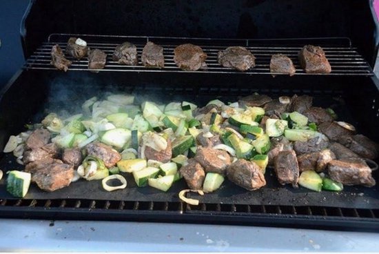 Grillmat - 1 stuk - Bbq grill mat - Bbq mat - Bbq matje grill mat - Barbecue mat