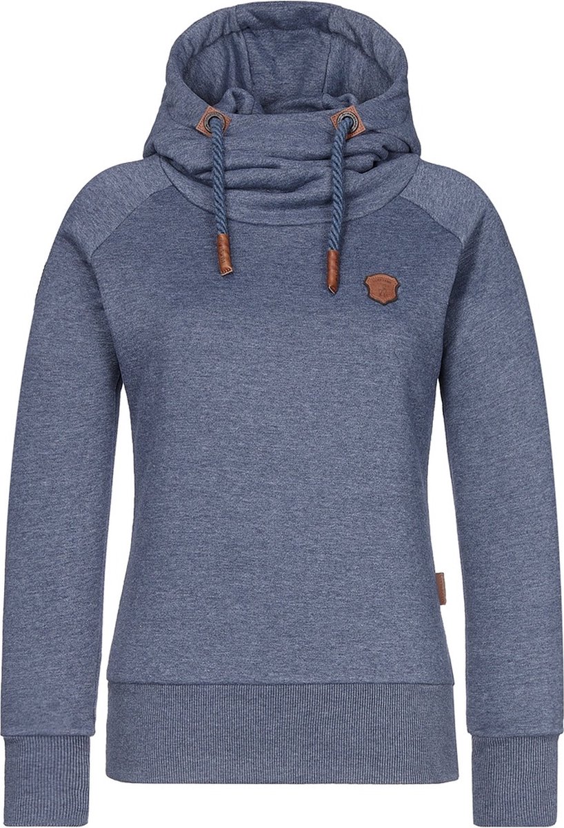 Naketano Damen Hoodie Mandy Spezial 2301-0201 Indigo Blue Melange-S