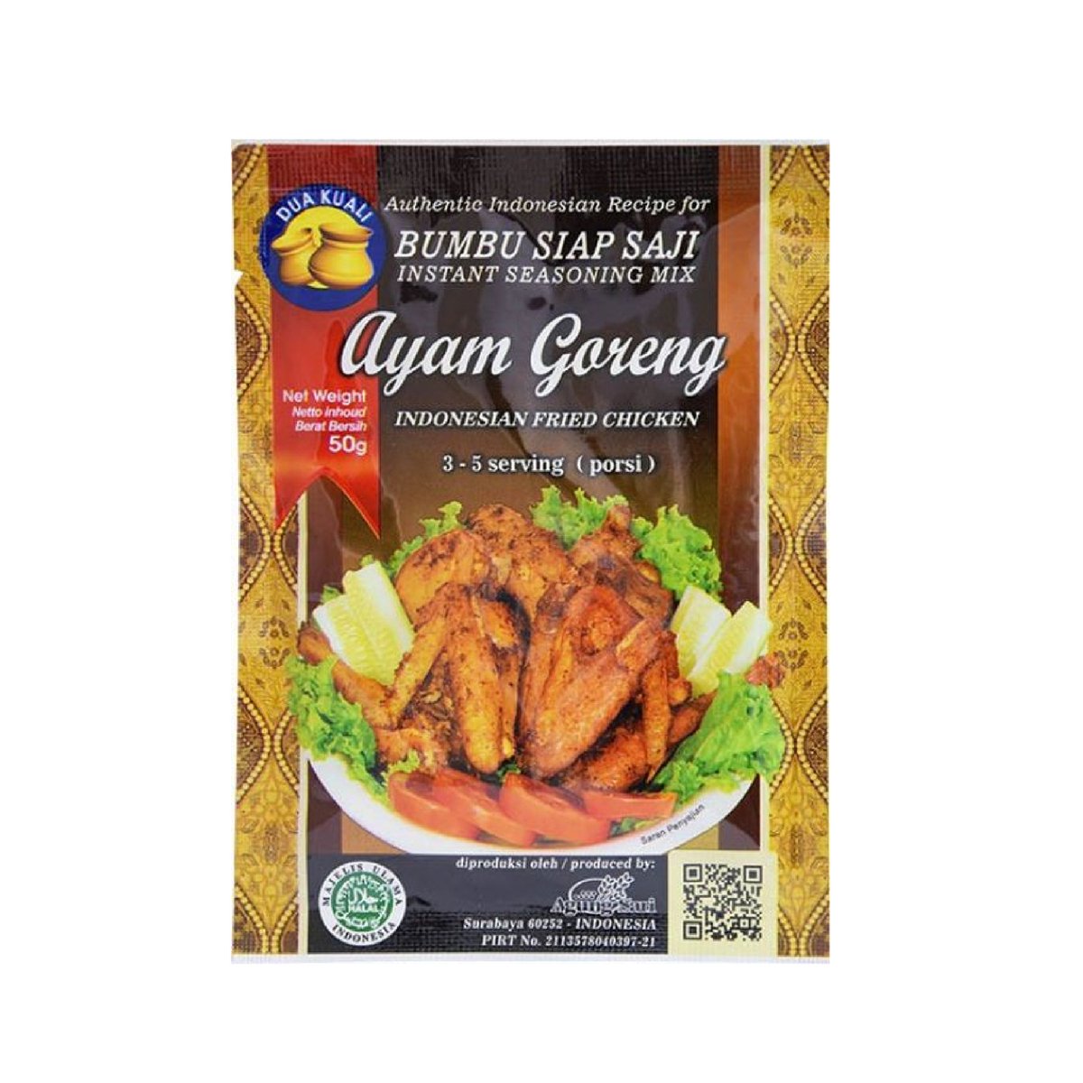 Goedkoopste Dua Kuali | Bumbu Ayam Goreng | 12x50g