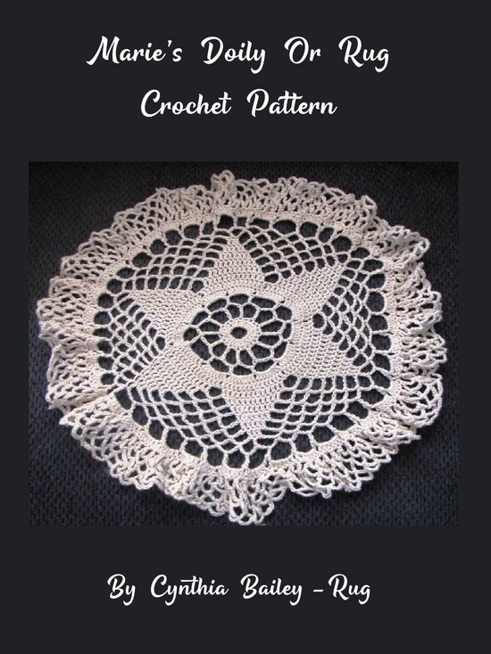 Marie's Doily or Rug Crochet Pattern - cover