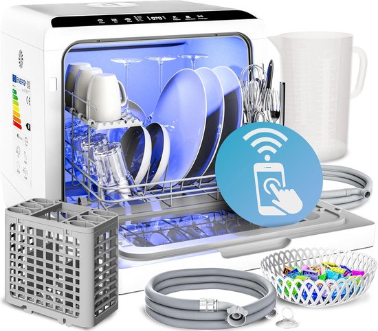 Clenvy Mini Vaatwasser Vrijstaand Afwasmachine