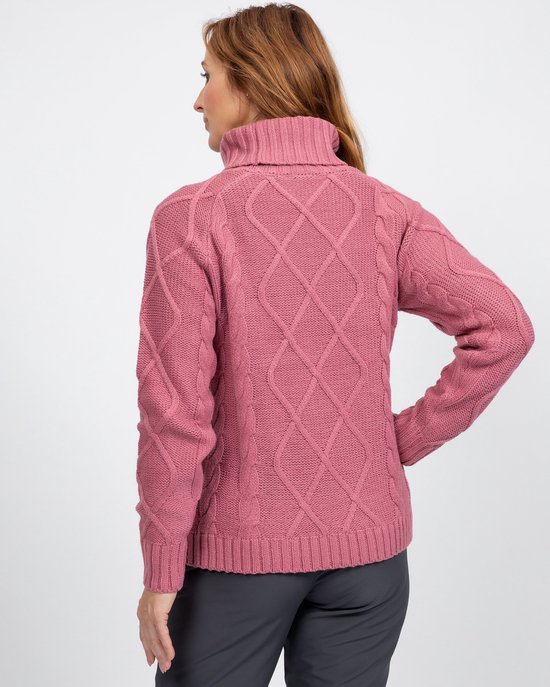 Life- Line - Margot Pull Femme - Rose - Cardigan Outdoor - Cardigan Randonnée - Polaire Rose