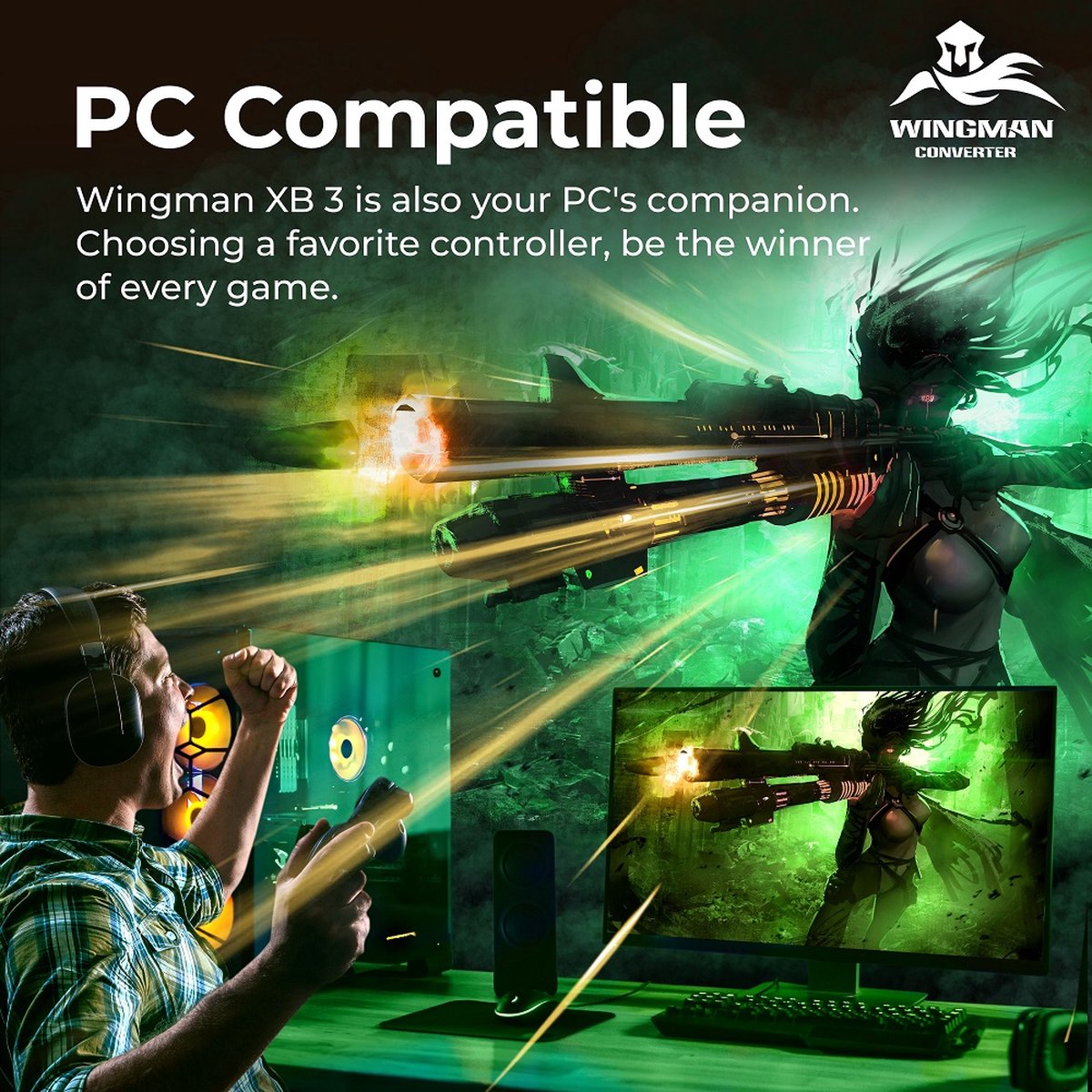 Brook Wingman XB3 Super Converter. Gebruik XBOX,PS3,PS4,PS5,Switch Controllers op de XBOX X|S|1 of PC thumbnail 7