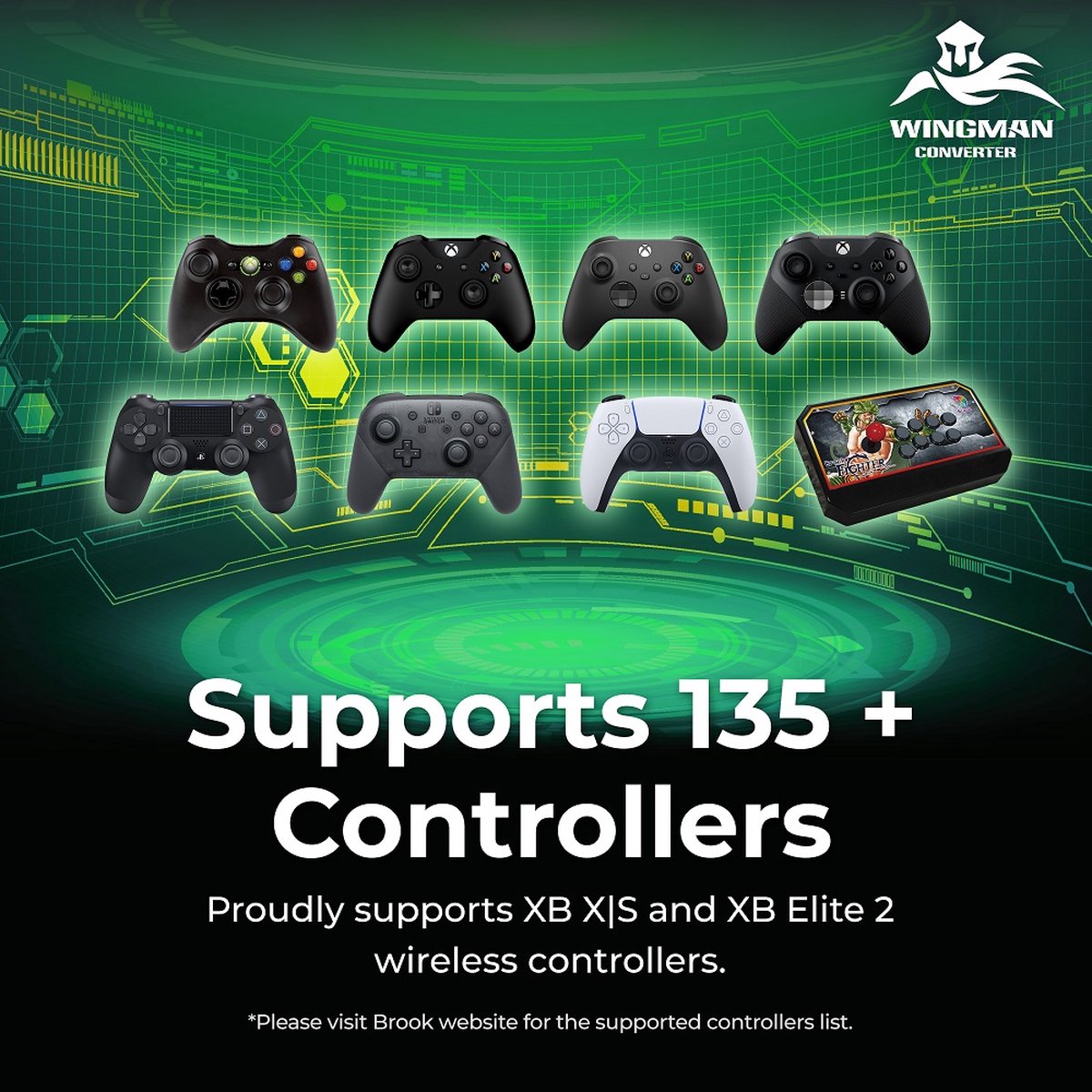 Brook Wingman XB3 Super Converter. Gebruik XBOX,PS3,PS4,PS5,Switch Controllers op de XBOX X|S|1 of PC thumbnail 6