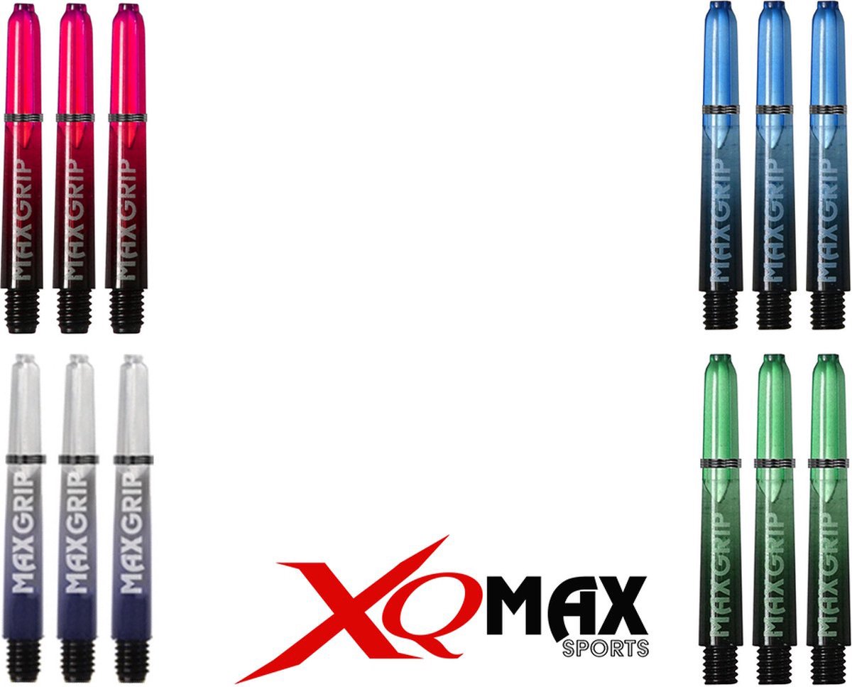 XQ MAX darts 48mm shafts pack - assorti 4 kleuren