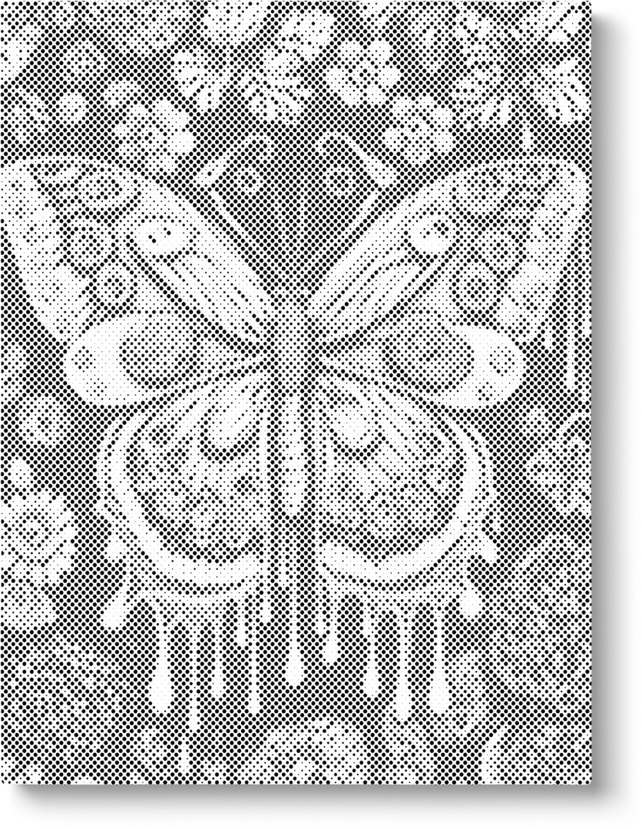 Oh My Dotz Sierlijke vlinder Dot painting 30x40cm Op frame gespannen Diamond painting & Schilderen op nummer alternatief Stippelschilderij