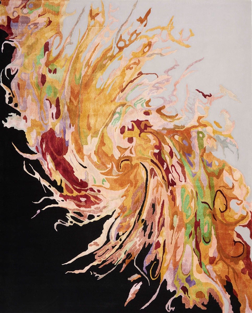 Nourison Prismatic Multicolour PRS21 Vloerkleed - 114 x 175 cm - Veelkleurig - Rechthoekig - Wol - Eetkamer, Woonkamer - Abstract - Design, Eclectisch, Modern