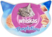 3x Whiskas snack temptations zalm - 60 gr