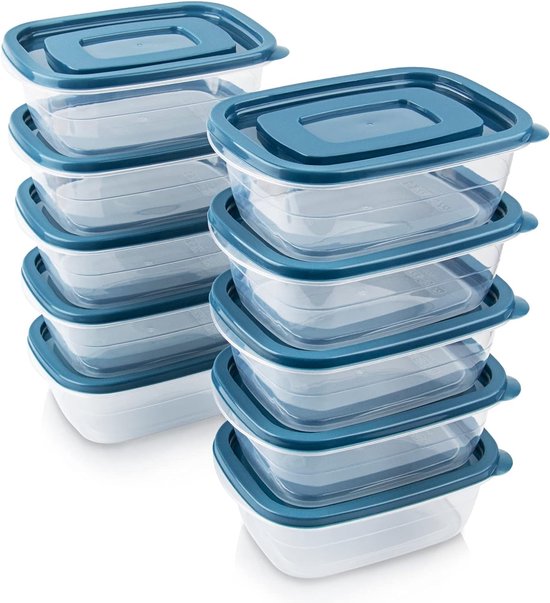EFISH 10 stuks rechthoekige plastic portiedoos sets met deksels. Voedselopbergdoos, containersets, voedselopslag, voedselcontainers, plastic voedselcontainer, gebruik voor school, werk en reizen, 650 EFISH 10 stuks rechthoekige plastic portiedoos sets met deksels. Voedselopbergdoos, containersets, voedselopslag, voedselcontainers, plastic voedselcontainer, gebruik voor school, werk en reizen, 650