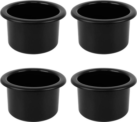 Plastic Cup Drinkhouder voor boot, universele drinkfles kan bekerhouder Insert Marine met insert Afvoer gat voor Marine Rv Boot Yacht auto (zwart) Bekerhouders