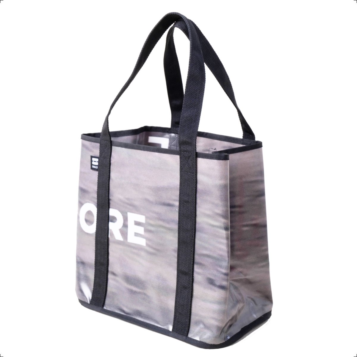 IWAS "Billboard" Shopping Bag - 100% Upcycled Tote Bag - 20L Schoudertas - Boodschappentas - Handgemaakt & Uniek