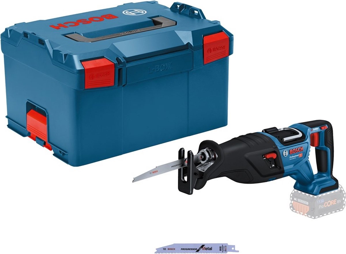 Bosch Professional GSA 18V-28 Reciprozaag - BITURBO - Zonder 18V accu en lader - Met 2x zaagblad