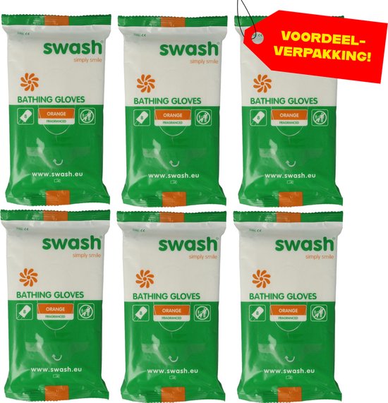 Foto: 6x swash washandjes geparfumeerd 8 pack voordeelverpakking 