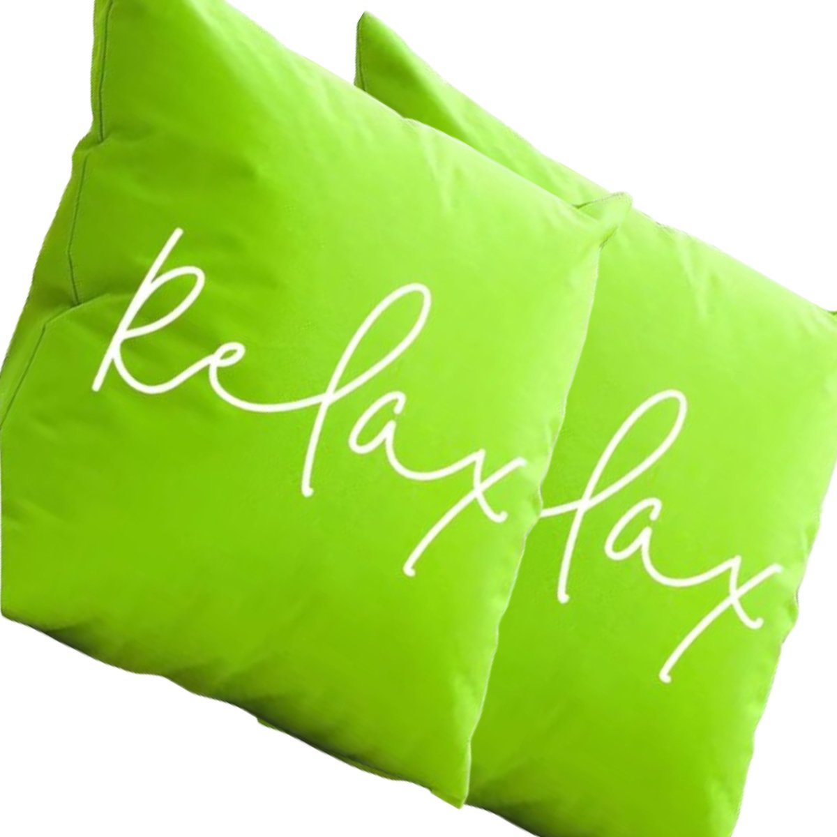 buitenkussen hoes 2stuks 45x45 relax licht groen
