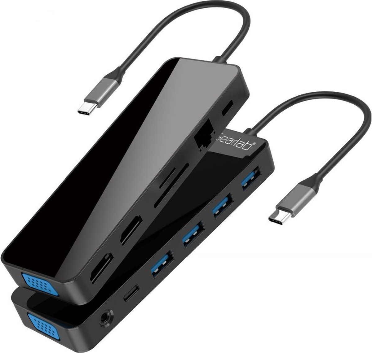 eSTUFF GLB235470 laptop dock & poortreplicator Zwart