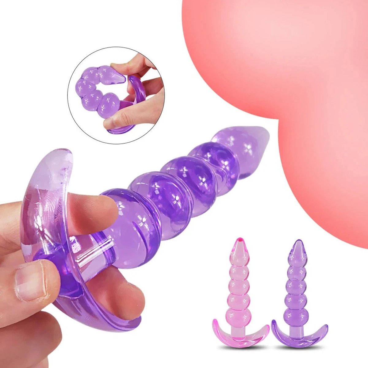 Goedkoopste Zachte Siliconen Anale Pluggen Anale Kralen Dildo Butt Plug Prostaat Massage Unisex Sexy Stopper Volwassen Seksspeeltje voor Mannen Vrouwen Volwassen Spelletjes