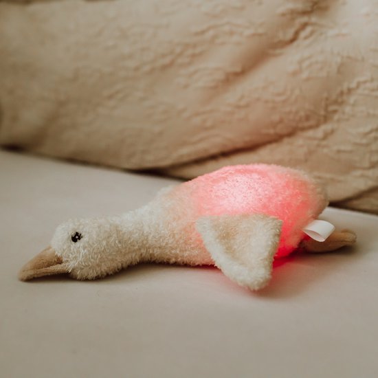 Flow Amsterdam - Knuffellampje - Liva beige - Oplaadbaar - Optionele timer - Rood en wit licht van FLO — afbeelding 3