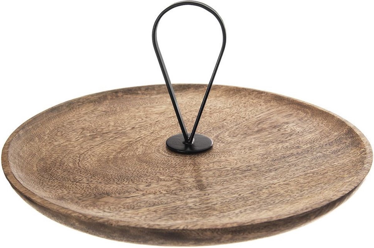 Etagère Houten MANGO 30,5 cm - Serveertoren - Taartplateau - Cupcakestandaard - Taartstandaard