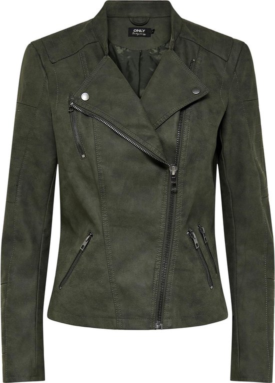 Bestseller A/S ONLNEWMELISA Faux Leather Biker CC OTW Jacket, Weathered Teak, XS, Weathered Teak, XS Bestseller A/S ONLNEWMELISA Faux Leather Biker CC OTW Jacket, Weathered Teak, XS, Weathered Teak, XS