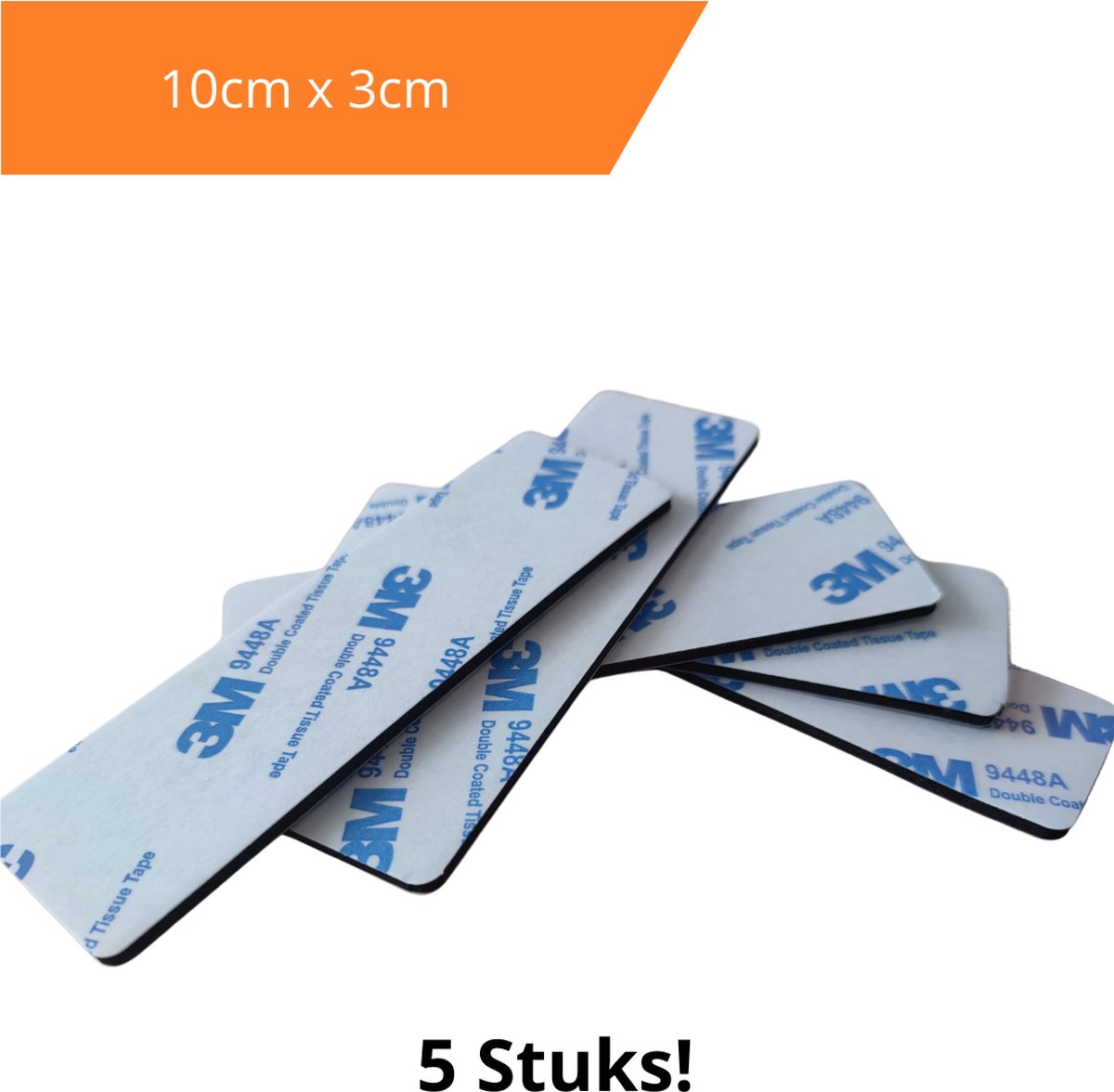 3M 5 Stuks 10cm x 3cm Rechthoek Dubbelzijdige Zelfklevende Tape Stickers Montage Hobby & Knutselen Foampad 100 x 30 mm