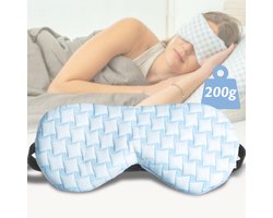 foto van Ella Verzwaard Slaapmasker vrouwen & mannen - Oogmasker met verkoelende stof en velvet - Verstelbaar - Slaapmaskers