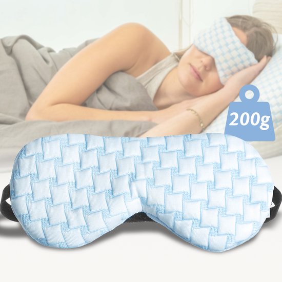Ella Verzwaard Slaapmasker vrouwen & mannen - Oogmasker met verkoelende stof en velvet