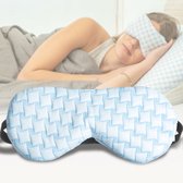 Bol.com Ella Verkoelend Slaapmasker vrouwen & mannen - Oogmasker met velvet stoffen kant - Verstelbaar - Slaapmaskers aanbieding