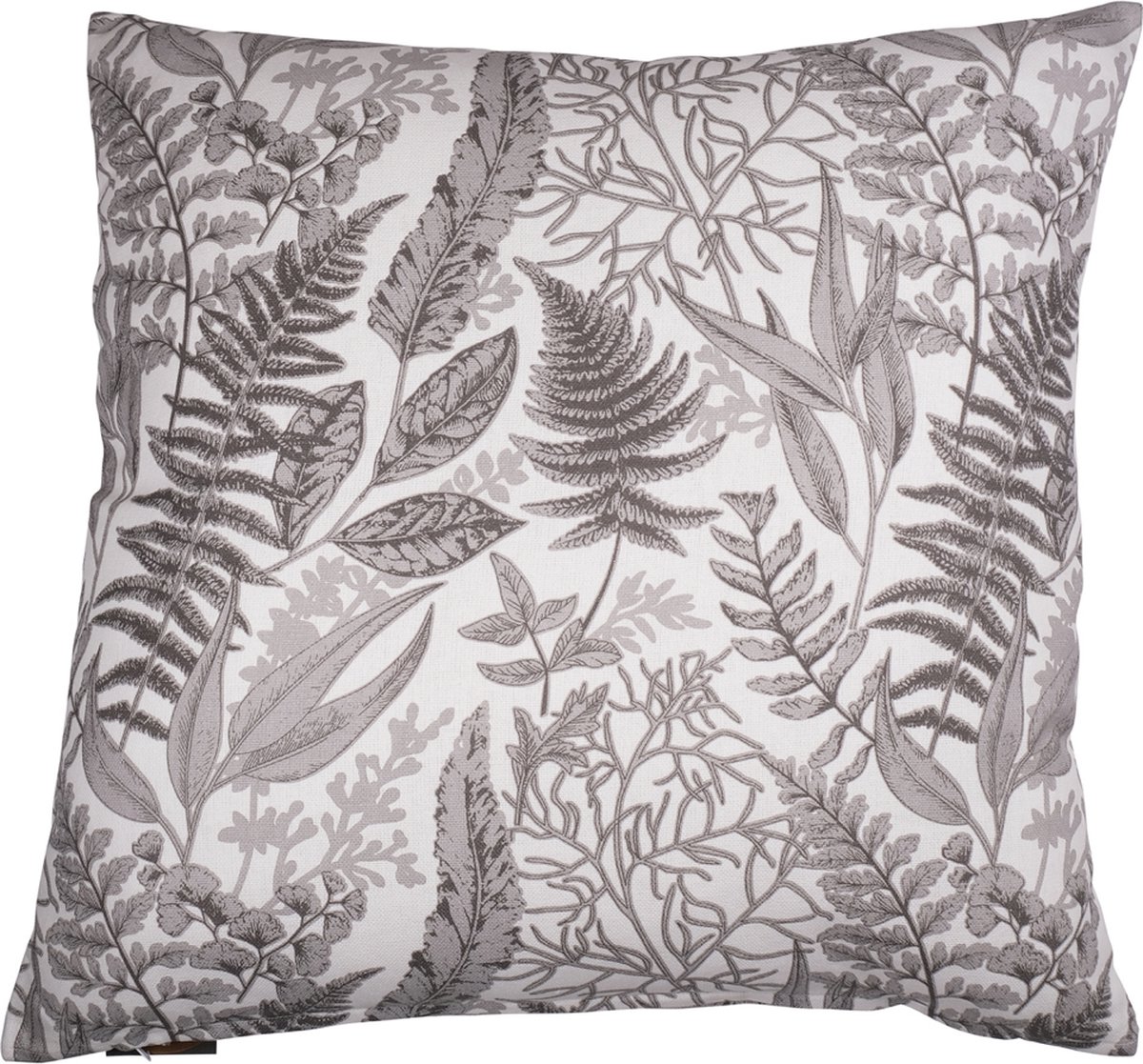 Linen & More Fern Print Off Wit Kussen -60 X 60
