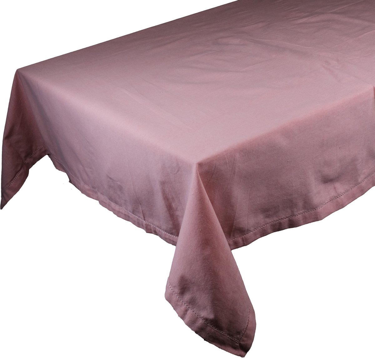 Linen & More - Tafelkleed 'Nena' (140cm x 250cm, licht roze)