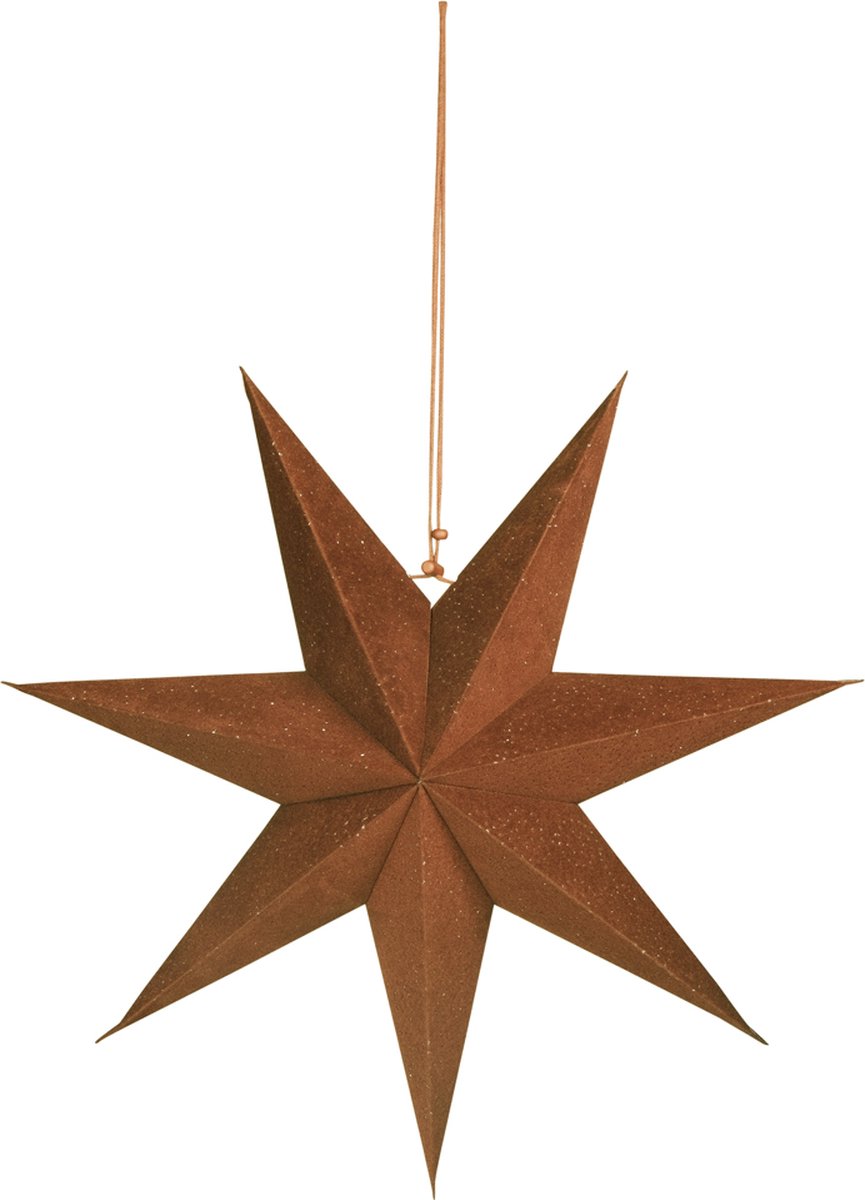 Paper Scroll Star Decoratief papieren ornament brons 45cm