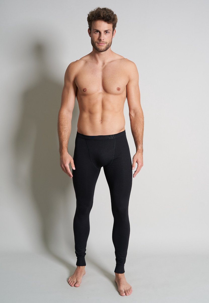 CECEBA Thermo Sport Heren lange warme Onderbroek - Zwart