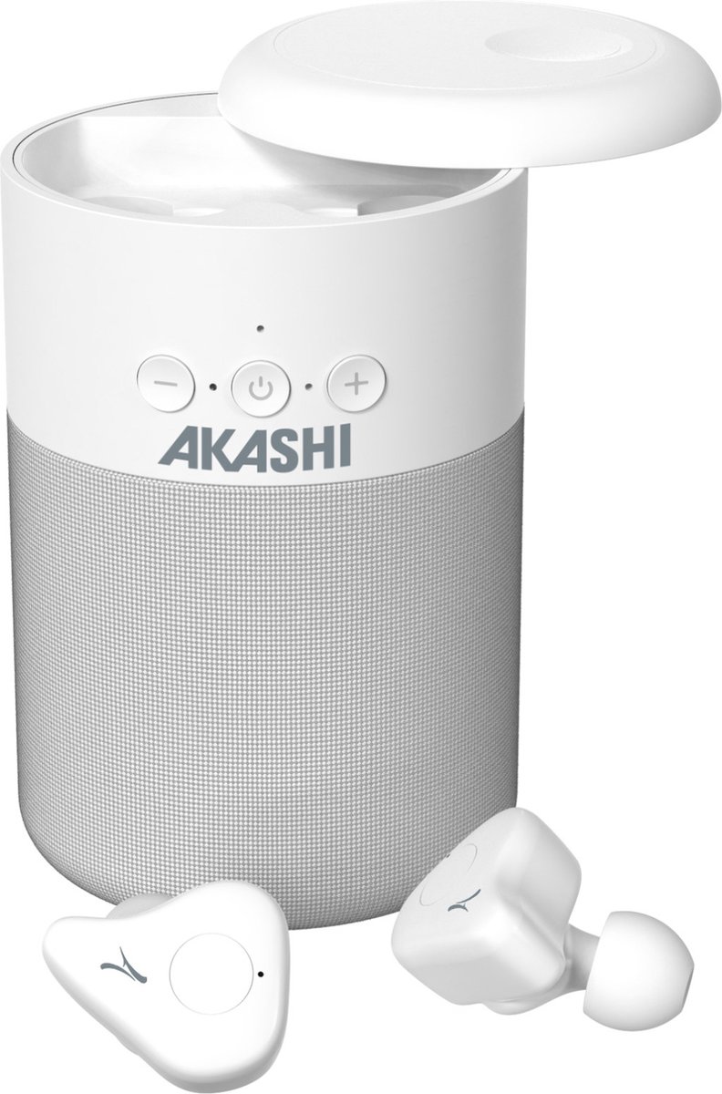 Akashi Kanzen Headset Draadloos In-ear Oproepen/muziek Bluetooth Wit