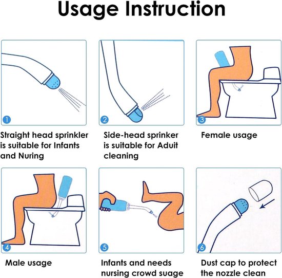 Bidet Sprühkopf Edelstahl Bidet Brause Set
