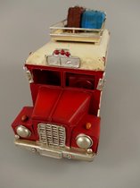 Vintage - autobus - blik - blikken auto - bus - rood
