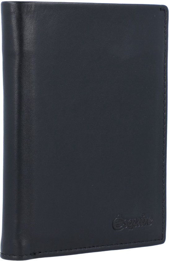 Esquire Cuir Porte-monnaie New Silk Wallet High Black Noir