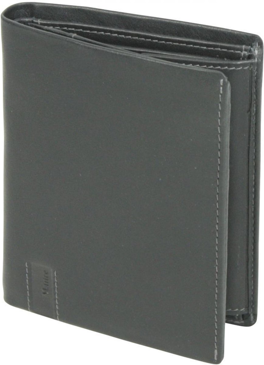 Maître Speciale make-up portemonnee leer 10 cm - Jongens - Staand formaat - schwarz