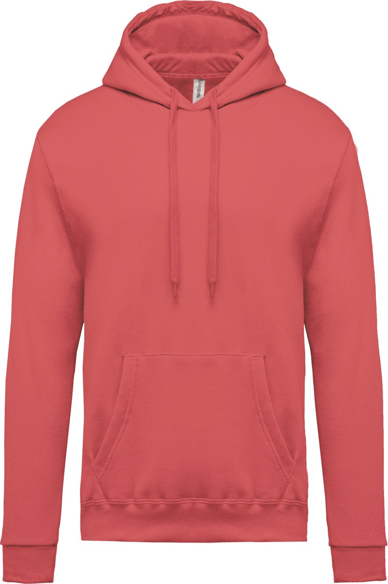 Kariban Herensweater met capuchon K476 - True Coral - M
