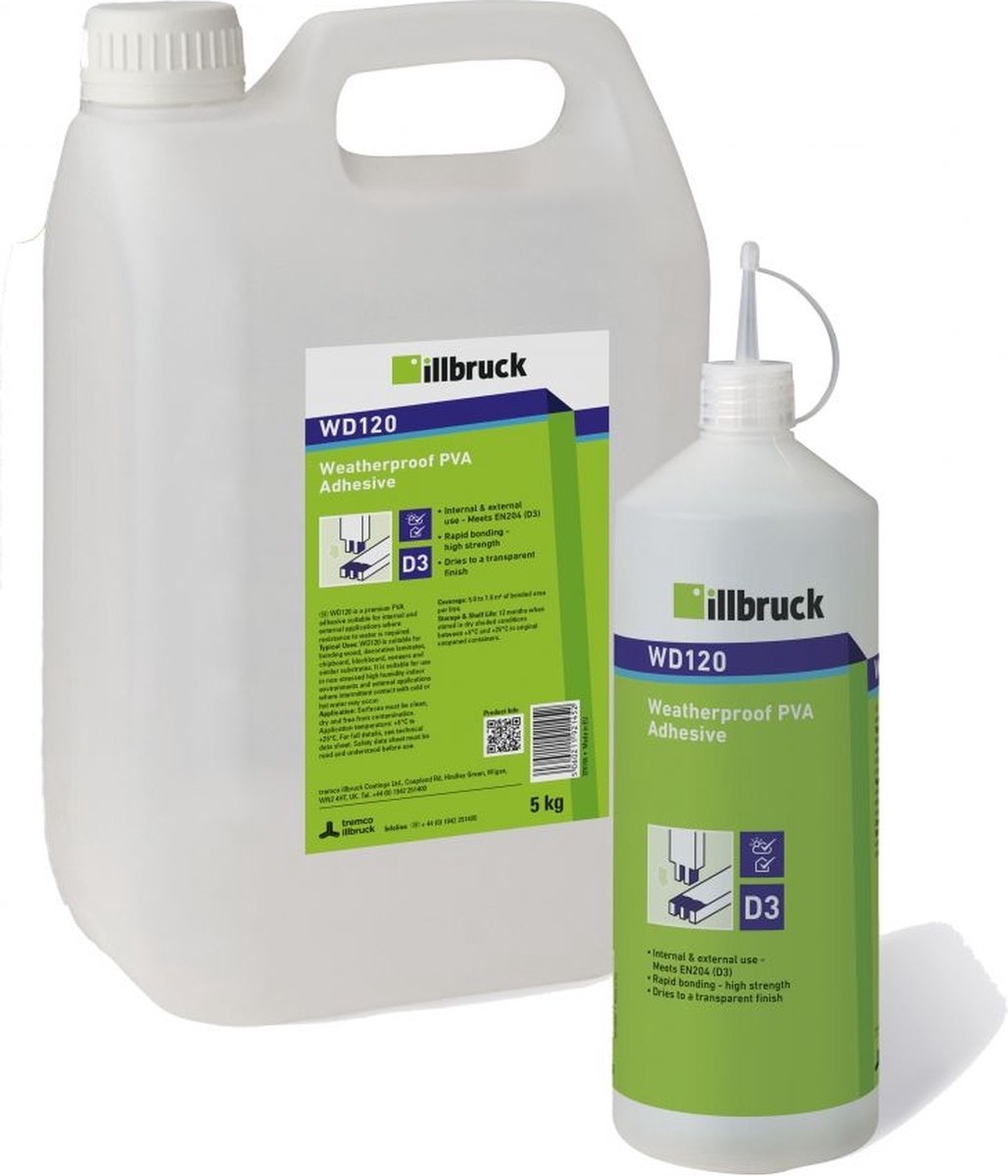 Illbruck WD120 Houtlijm D3 5 kg wit