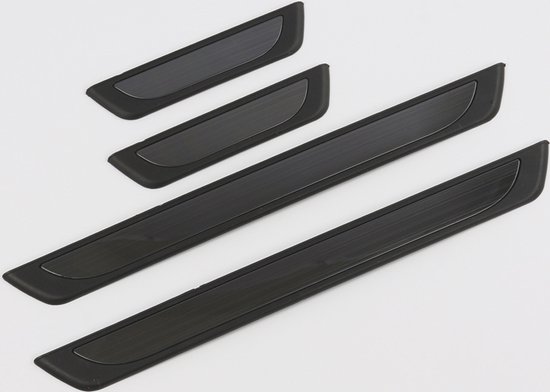 Seuils de porte (baguettes d'entrée) pour Mazda CX-60 2022 (5 portes) - Protection anti-rayures - Set de 4 - Noir Zwart