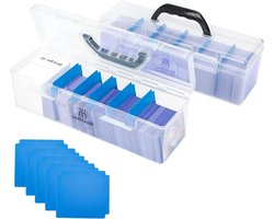 Pokemon verzamelbox toploader 5 premium kaartverdelers opbergdoos voor sport 1000+ mtg yugioh verzamel.