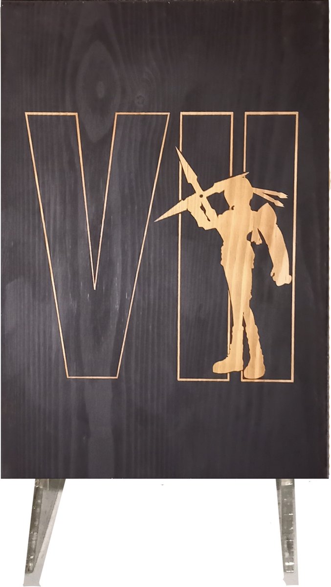 CharredArt - Houten Bord Final Fantasy 7 Yuffie Kisaragi | Hout kunst - Huis decoratie woonkamer - Videogames - Gaming - Wanddecoratie accessoires - Interieurdecoratie