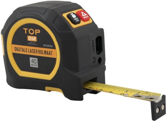 Topgear Digitale Rolmaat 5 meter- met 40 meter Laser - USB Oplaadbaar | bol